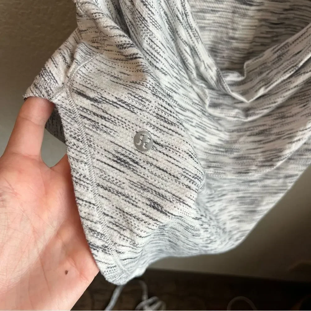 Lululemon Raise The Barre Tank Tiger Space Dye Black White / Dark Carbon